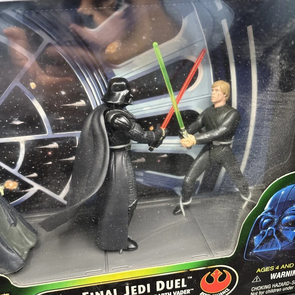 Star Wars The Power Of The Force Final Jedi Duel Figure Set Sealed 1997 NIB